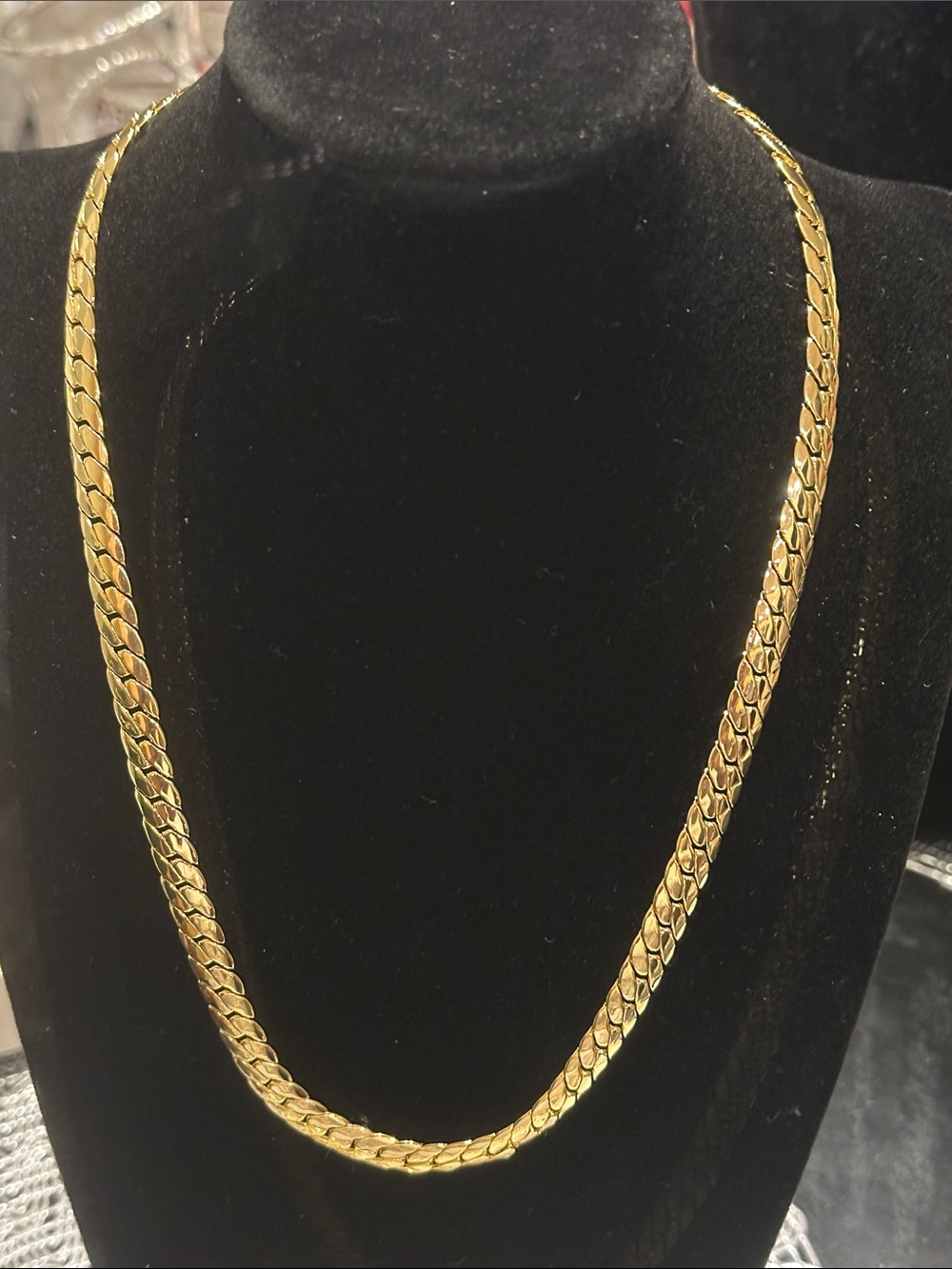 14k Gold Curb Chain Necklace